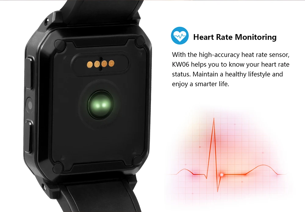 KW06 Android Bluetooth Вызов Smartwatch IP68 Водонепроницаемый 512MB+ 8G Wifi gps монитор сердечного ритма 3g смарт часы телефон