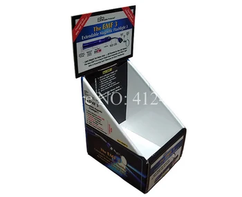 

Cheap Custom Retail Printed foldable Corrugated Cardboard Counter Display Box ( DX-057)