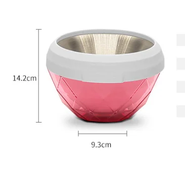 Машина для мороженого Maquina De Sorvete Maker Helado мороженого Helados Para Hacer Heladera мягкий йогурт фрукты домашняя чаша в стиле "сделай сам" Smoot - Цвет: Pink