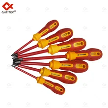 

QHTITEC Screwdriver Set Insulated 7 Pcs Voltage 1000V Precision Magnetic Screwdriver Phillips Slotted Electrician Hand Tools