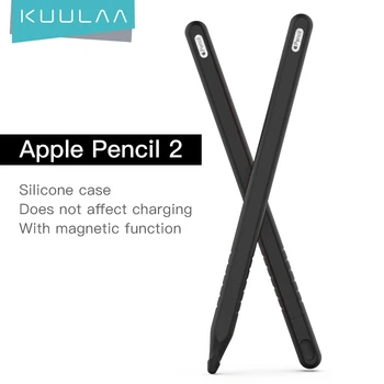 

KUULAA For Apple Pencil 1 2 Case iPad Pro 2019 Pencil Case Tablet Touch Stylus Pen Protective Cover Pouch Portable Soft Silicon