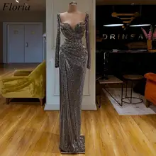 Вечерние платья больших размеров в Дубае, длинные блестящие элегантные вечерние платья, турецкое платье знаменитостей, вечерние платья на заказ