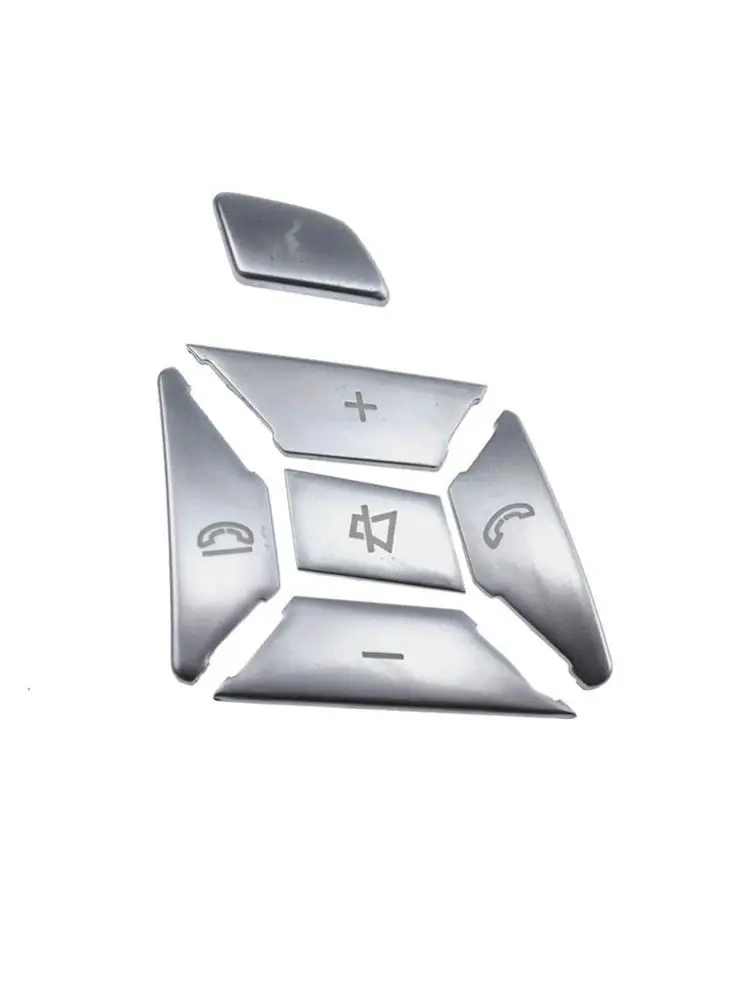 Кнопка рулевого колеса для Mercedes Benz 2012- E C G класс W204 Серебряная отделка Декоративная наклейка аксессуары ремонтный комплект