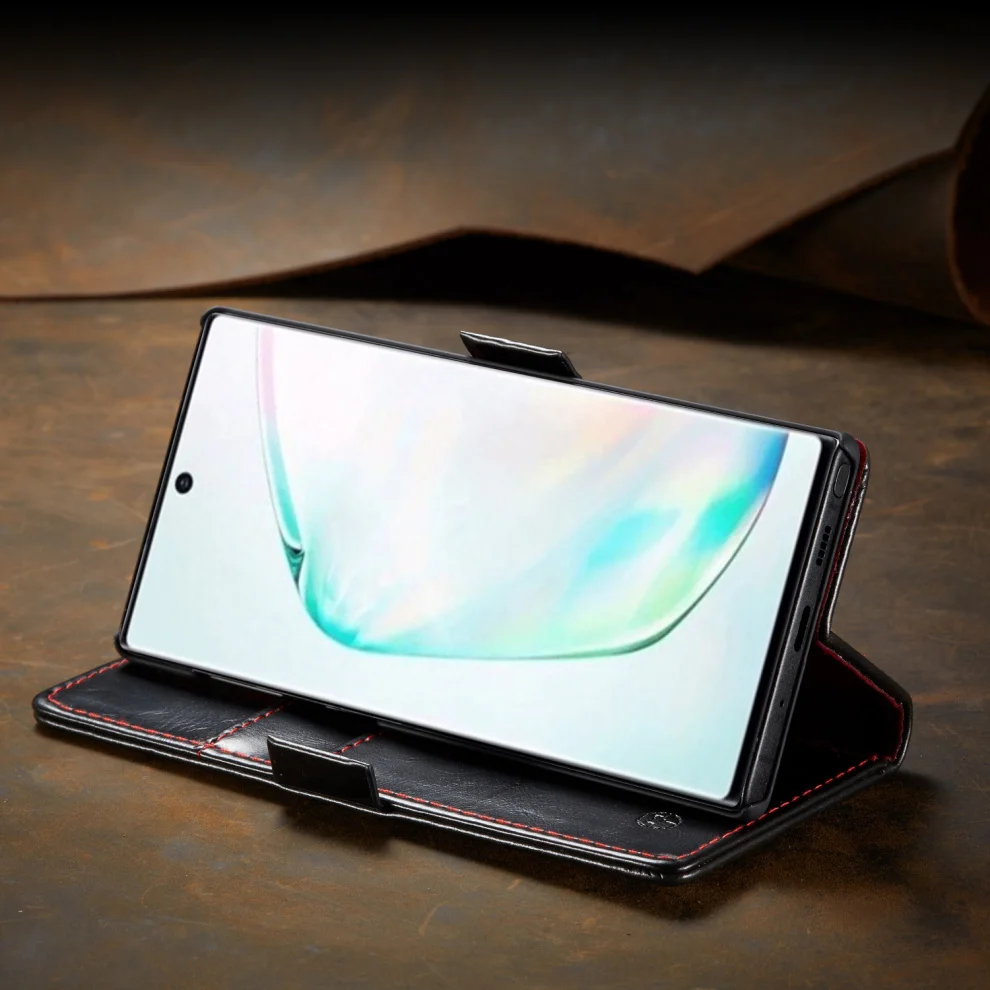 Роскошный деловой чехол для samsung Note 10, Винтажный чехол-кошелек из искусственной кожи, чехол-книжка для samsung Galaxy Note 10 Plus, Магнитный чехол