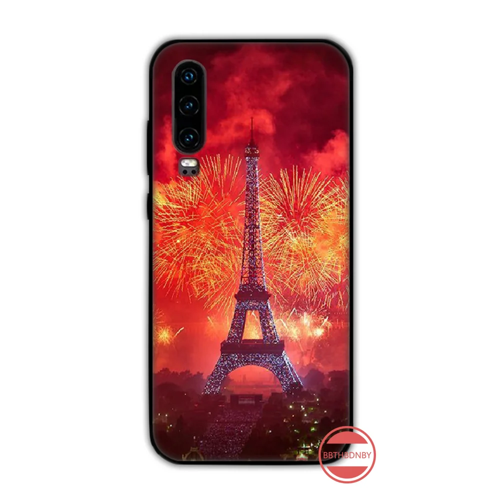 Eiffel Tower building  Paris Soft Shell Phone Case Capa Funda For Huawei P9 P10 P20 P30 Lite 2016 2017 2019 plus pro P smart huawei silicone case