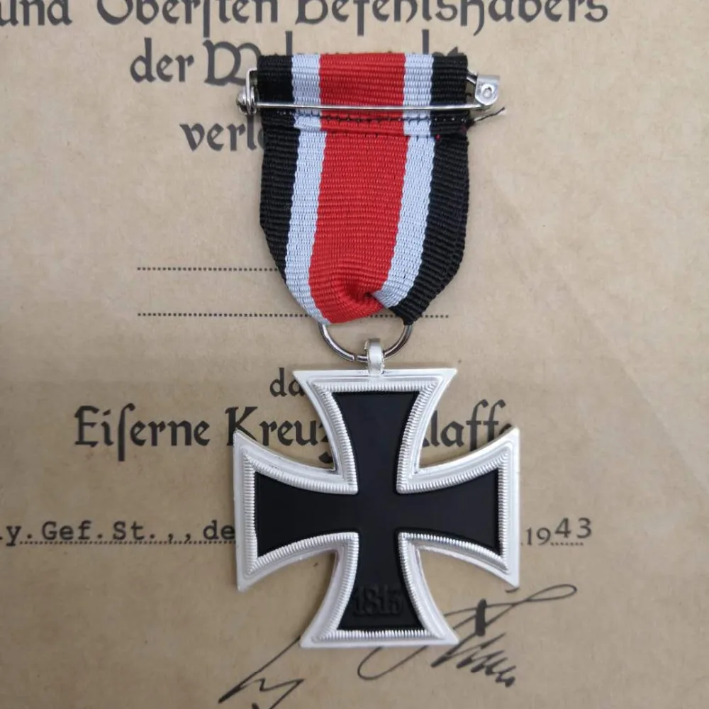 Немецкий Железный крест 1939 года 2-го класса с лентой военное украшение времен