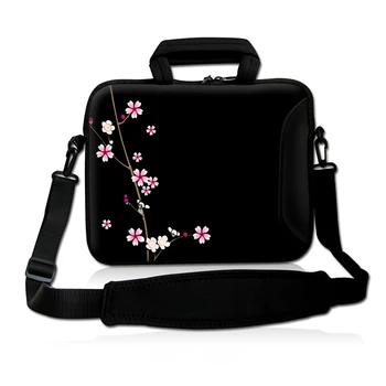 

Hot selling! Free shipping17" 17.3" Black Neoprene Laptop Carrying Bag Sleeve Case Cover Holder w/ Side Pocket +Shoulder Strap