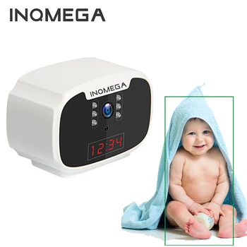 

INQMEGA Wifi LED Clock Power Saver AI Humanoid Track Smart Security Video Surveillance Camera Baby Monitor Battery IP Camera