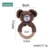 Bopoobo 1pc Baby Rattles Crochet Bunny Rattle Toy Wood Ring Baby Teether Rodent Baby Gym Mobile Rattles Newborn Educational Toys 33