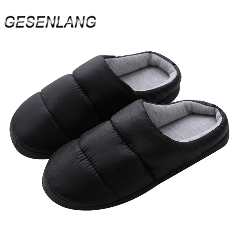 

Men/Women Waterproof Walking Shoes Winter Warm Indoor Cotton Slippers Non-Skid Wearable Rubber Slip On Daily Wear Barefoot Shoes