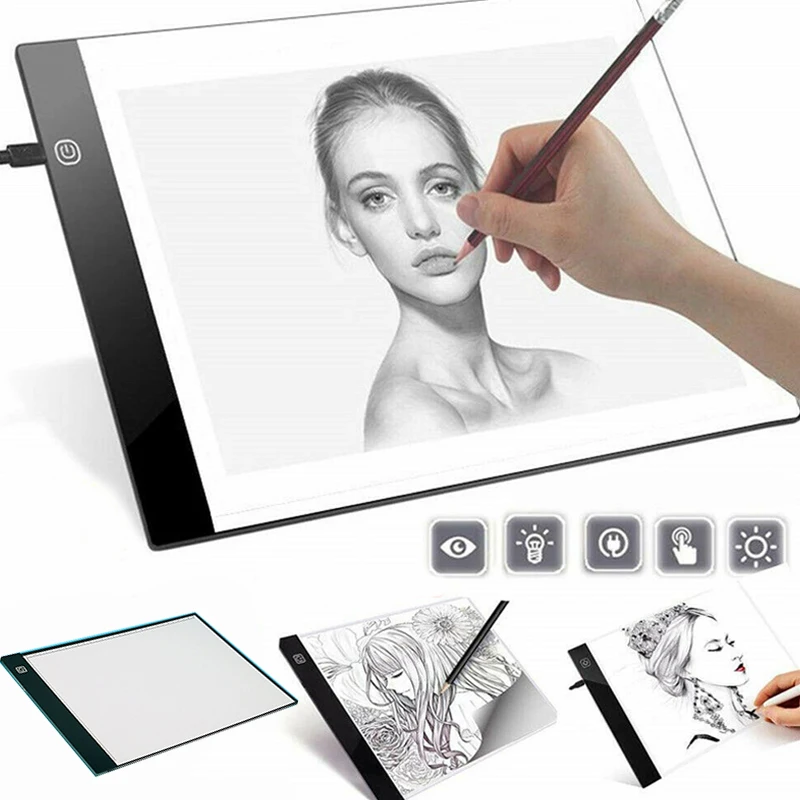 

A3 LED Tracing Light Board Stencil Board Light Box Artist Tracing Drawing Copy Plate Table Gifts Portable Electronic Tablet Pad