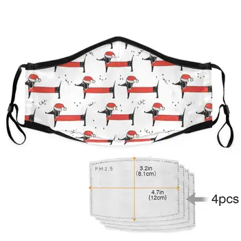 

TEAEGG new Fashion Seamless dog print Anti-dust Face PM2.5Mouth Mask Windproof Adjustable Washable Dust Mask face masks reusable