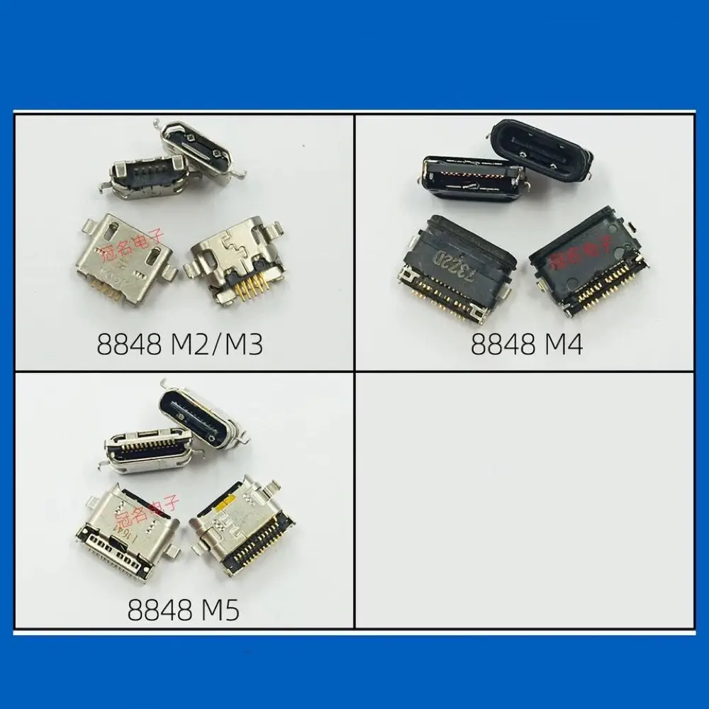 8848 M2 M3 M4 M5 Dual 12pin Waterproof Mini Type-c Port Original USB Charging Dock Socket Plug PCB Board Telephone Communication | Мобильные