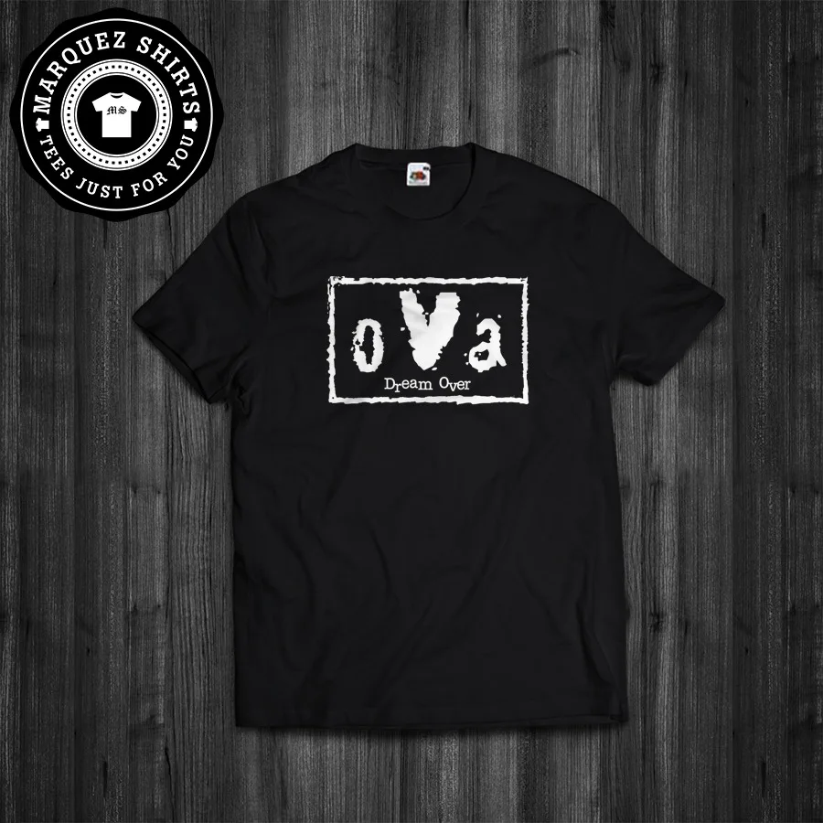 Футболка из вельвета с надписью Dream Over и oVa nWo style Wrestling inspired Tee |