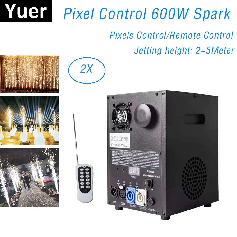 Dj Equipments Firework Machine 600W Cold Spark Wedding Flame Fountain DMX And Pixel Control Sparkly For Party | Освещение