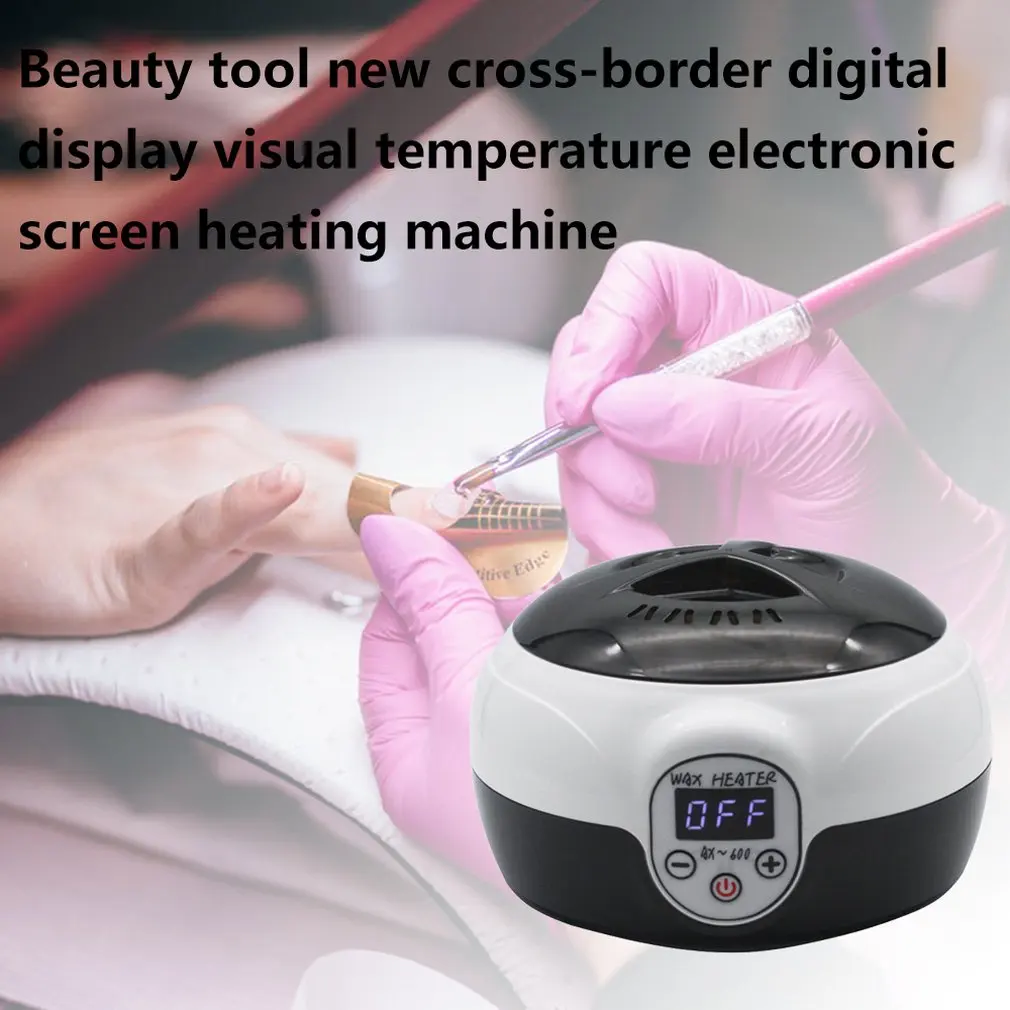 LCD Display Wax Handle Pot Waxing Heater Warmer Therapy Depilatory Paraffin Salon Beauty Care Hair Removal 5