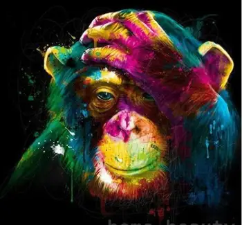 

Colorful Orangutan Paint By Numbers For Adults Kits DIY Pictures Children peinture numero schilderen op nummer