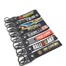 Брелок для ключей для Ducati Honda Yamaha KTM Kawasaki, брелок для ключей с вышивкой, брелок для ключей с цепочкой