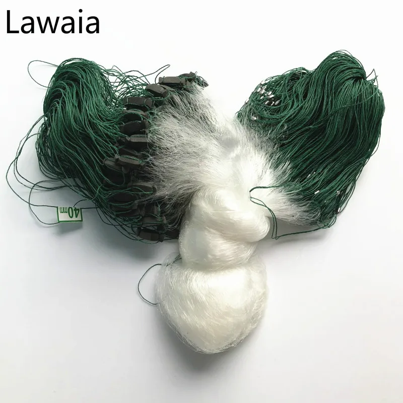 Рыболовная сеть Lawaia Finland Gillnet 3 слоя 1 5*25/50/100 м однонитевая нейлоновая кастинговая
