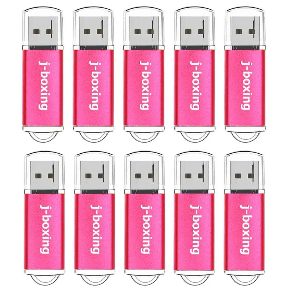 J-бокс USB флэш-накопитель 10 шт./упак. 1 Гб 2 Гб 4 ГБ 8 ГБ 16 ГБ оперативной памяти, 32 Гб встроенной памяти, прямоугольник флеш-накопитель флэш-накопитель USB 2,0 памяти с Кепки для ПК Mac