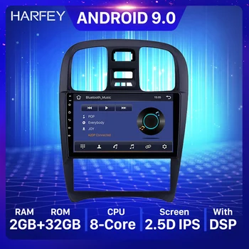 

Harfey Android 9.0 Car GPS radio 2din Head Unit Player for Hyundai Sonata 2003 2004 2005-2009 support Carplay TPMS 9 inch DVR