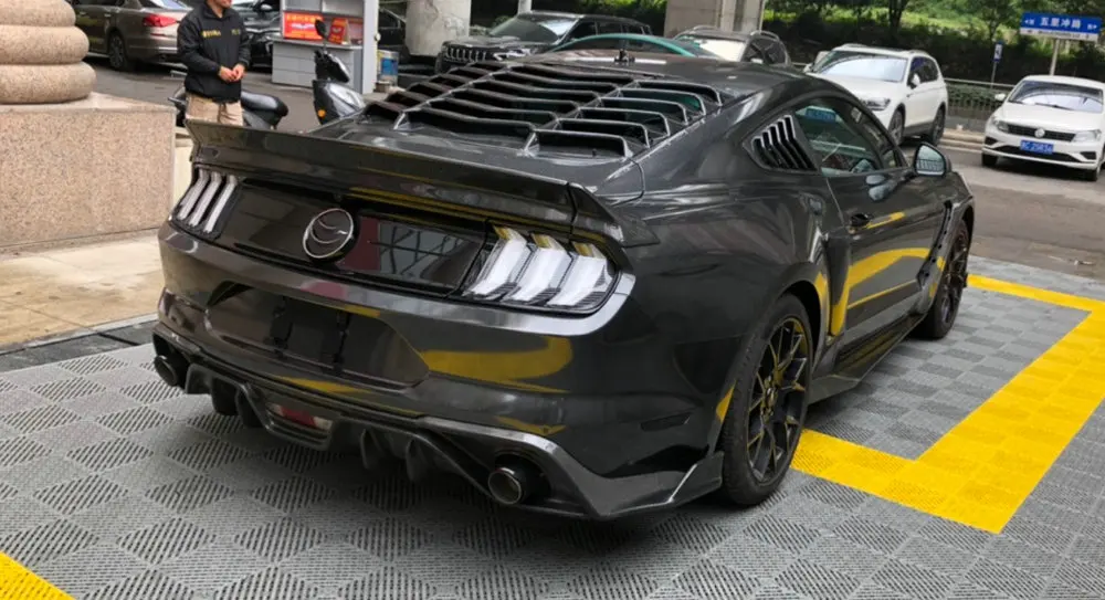 AC Тип углеродного волокна диффузор авто задний бампер крыло спойлер для Ford Mustang 2,3 T 5,0 кузов комплект 15- кузова задний бампер