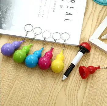 

New color bao gourd shape gourd telescopic ballpoint pen blue student creative stationery wholesale factory
