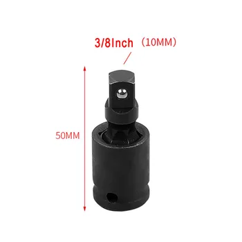 

1/2 3/8 1/4 Auto Black Drive Swivel Joint Air Impact Socket Repair Universal