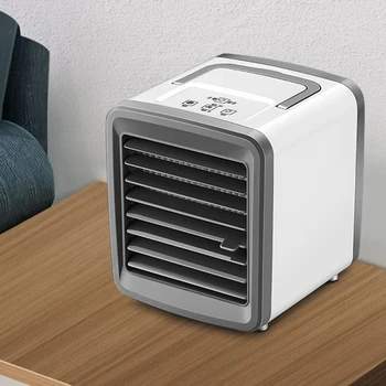 

AD-Mini Portable Usb Air Conditioner Humidifier Purifier Light Desktop Air Cooling Fan Air Cooler Fan For Office Home