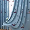 Custom Made Bedroom Children Window Curtain Blue Boy Kids Curtains And Tulle For Living Room Blackout Embroidered Curtain 2