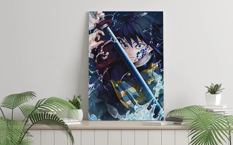 Giyu Tomioka Demon Slayer Kimetsu no Yaiba wall Art canvas decoration poster prints For living room home bedroom decor painting