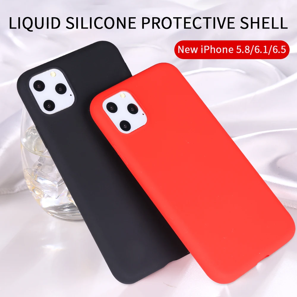 

Liquid Silicone Cover For Apple iPhone 11 / 11 Pro / 11 Pro Max / XS XS MAX XR 6 6s 7 8 Plus X Case Cases Phone Funda Coque