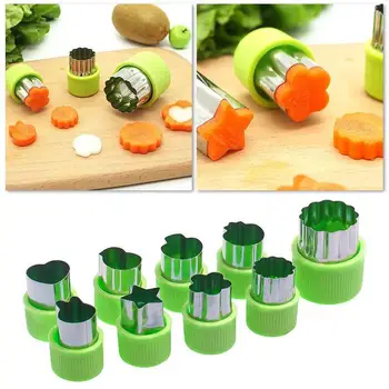 

Food Decor Cute Shaper Durable Kitchen Tool Cutter Mold 9 Pcs / Set Cake Cutting Vegetable Fruit DIY Cutting Cutter Set