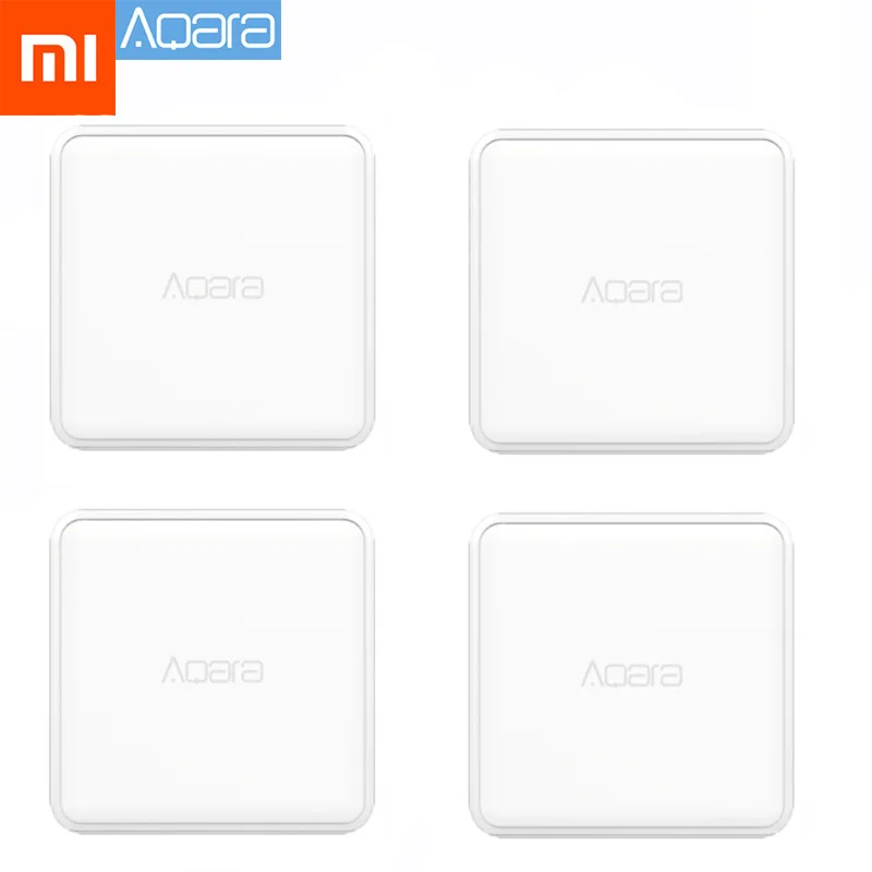 Xiaomi Aqara магический куб контроллер Zigbee версия управляется шестью действия устройство «умный дом» работает с приложением Mijia Home - Цвет: 4pcs