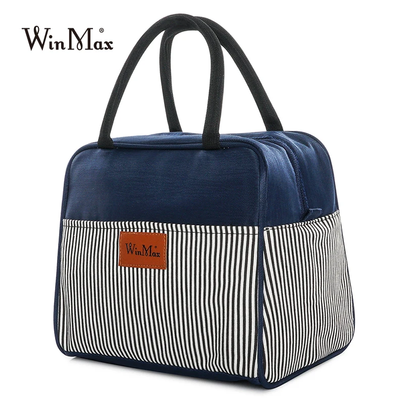 Winmax брендовая переносная коробка для ланча для женщин и мужчин утепленная термоизолированная большая сумка-охладитель контейнеры пищевые свежая сумка для хранения ланча