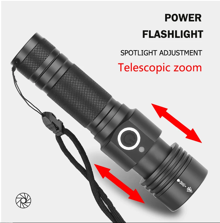 Recarregável da Tocha Zoom à Prova Melhor para Camping Poderoso Lanterna Elétrica Super d' Água Caça Pesca Luz Xhp50 Xhp70.2 Xhp90 Led 38 Recarregável Da Tocha Super Zoom À Prova