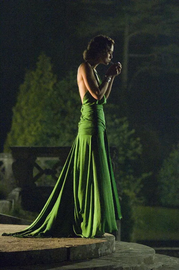 Hunter Green Dress on keira knightley from the movie atonement