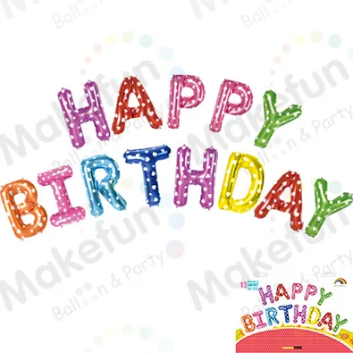 Английский счастливый день рождения неоновые стикеры воздушный шар из фольги набор вечерние декоративные резинки Висячие отверстия шнурки