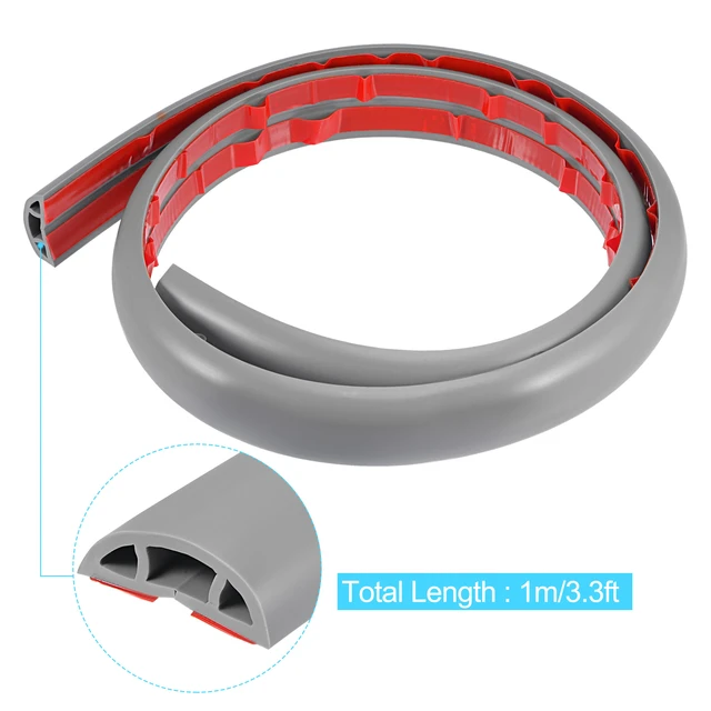 1M PVC Anti-extrusion Cord Protector Self-Adhesive Floor Cable Cover Power  Cable Protector Hider Cord Covers Wire Organizer - AliExpress