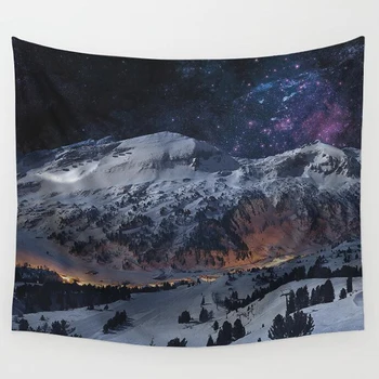 

2020 Fashion Galaxy Sky Scenic Colorful Tapestry 150x130cm Polyester Wall Carpet Decorative Blanket Art India Thailand