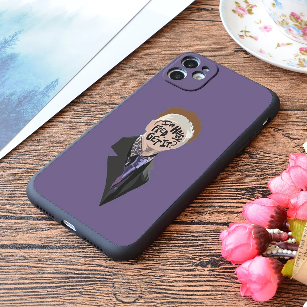 

For iPhone Iâ€™M Holey Fred Print Soft Matt Apple iPhone Case