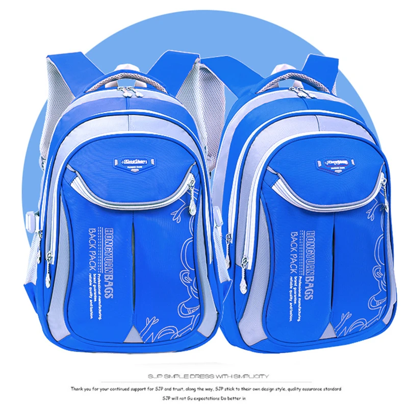 Детская водонепроницаемая сумка для начальной школы унисекс классический Ноутбук Прочный Школьный Рюкзак Для мальчиков детская школьная сумка ортопедический рюкзак