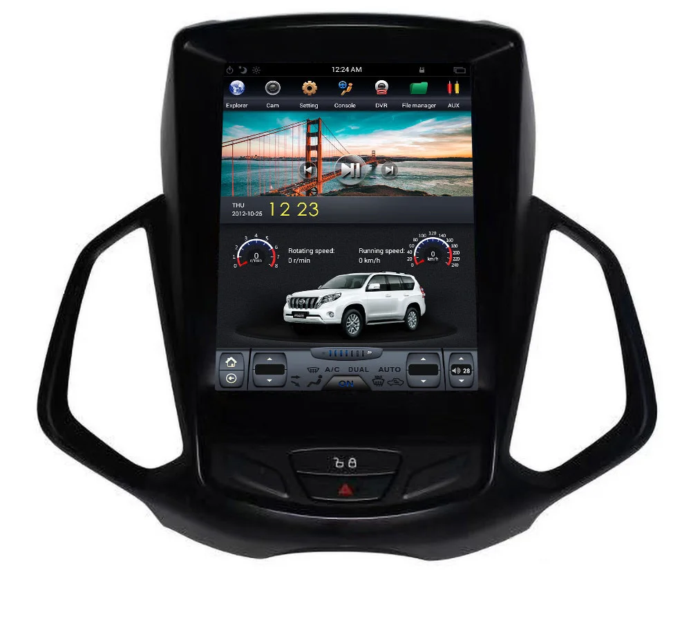 

10.4" tesla style vertical screen android 9.0 Six core Car GPS radio Navigation for ford Ecosport 2013-2017