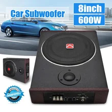 600W Car Stereo Subwoofer Active Under Seat Hifi Digital Audio Power Amplifier AV Car Auto Amplifier Speakers Car Audio Speaker
