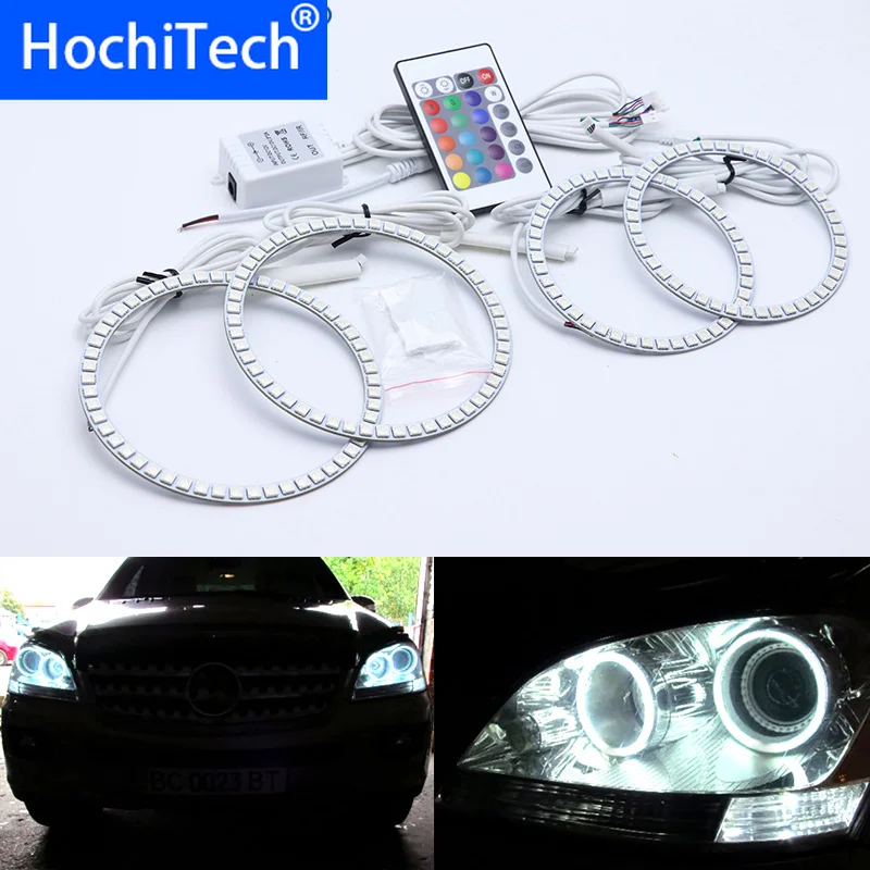 Для Mercedes Benz M Class W164 ML320 ML350 ML500 ML63 AMG 2006 2007 многоцветные светодиодные Ангельские