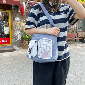

Shoulder Bags for Women 2020 New Messenger Bags Fashion Female Handbags Crossbody Bags Cartoon Clear Bookbag for Teenage Girls