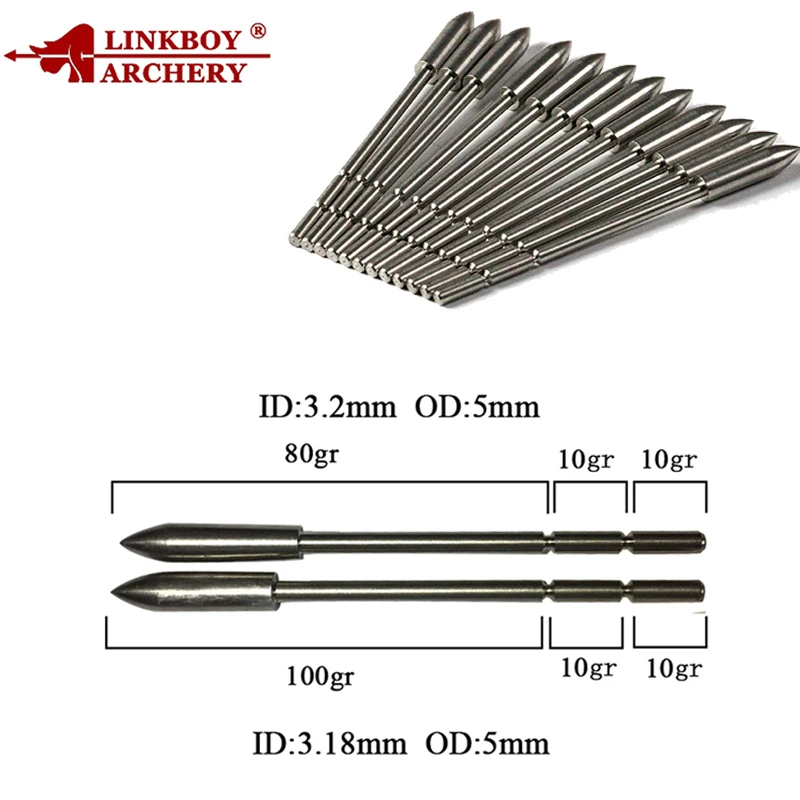 6/12 шт. Linkboy карбоновые стрелы для стрельбы из лука Spine400 700 ID3.2mm 120gr советы 1 75 дюймов