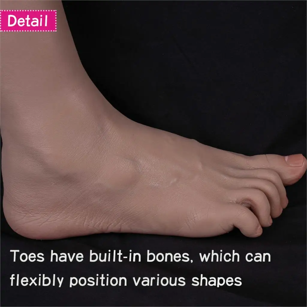 Simulation Foot Model Large UR 46 1:1 Real Shooting Display Props Medical Painting Teaching Big Size Lifelike Male Feet TG4601