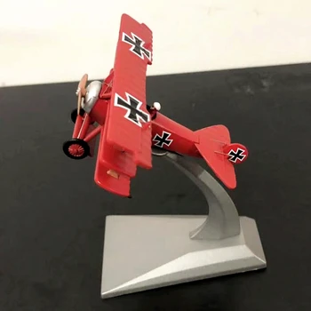 

1:72 Scale German Air WWI Fokker Dr-I Red Baron Three-wing Fighter Diecast Metal Airplane Aircraft Model Display Collectible