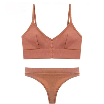 

Sexy Female Underwear Sets Woman Bralette Women Cotton Push Up Bra+Panties Set Sexy Lingerie Sets Active Bralette Bra Brassie